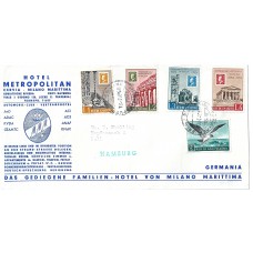San Marino hotel-brief met Mi. 606 en 627-630
